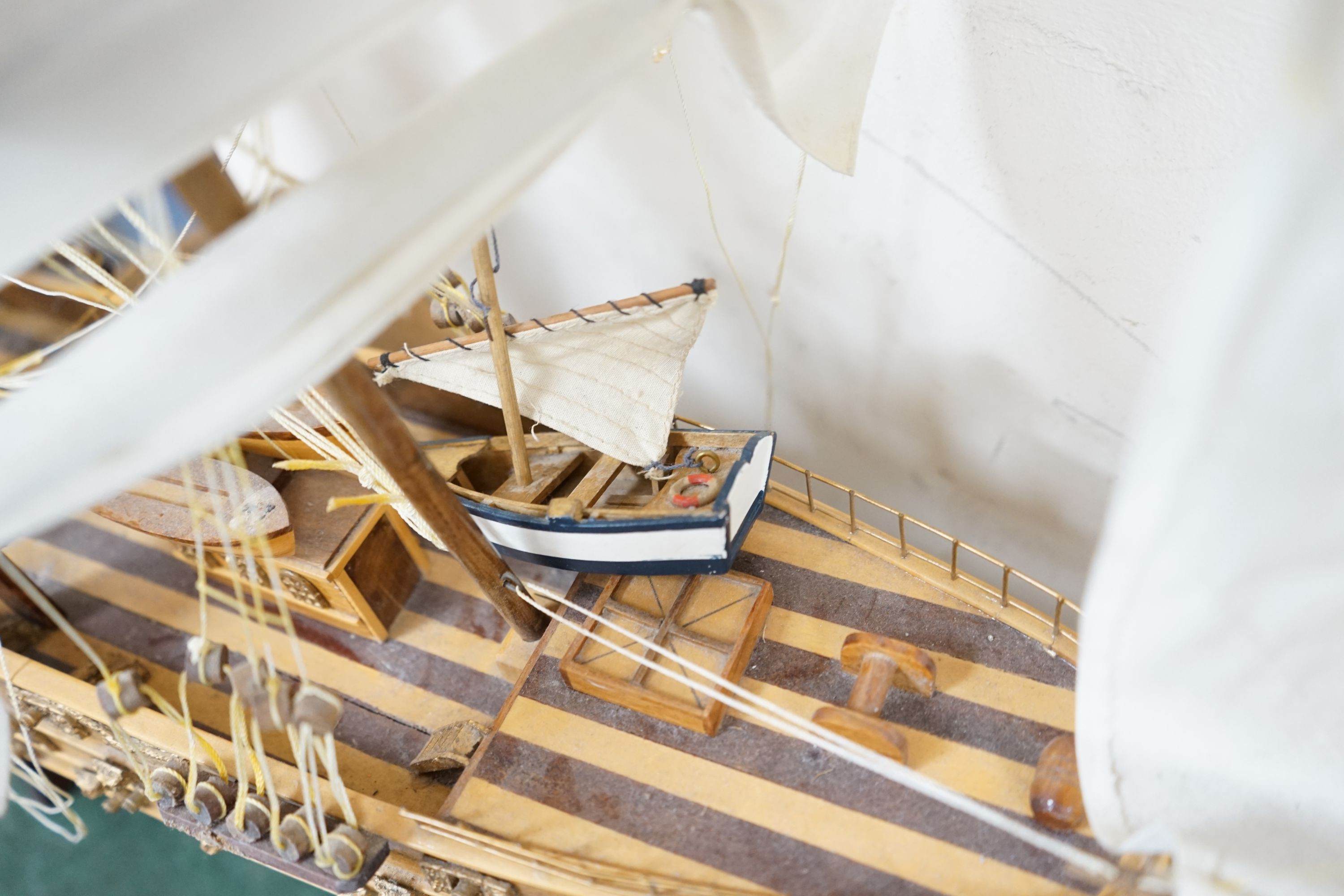 A large model of a ship titled ‘Napoleon’, 99cm